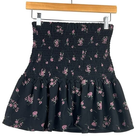 STREETWEAR SOCIETY Smocked Floral Ruffled Flowy Peplum Tube Top OR Skirt Small - Picture 1 of 9